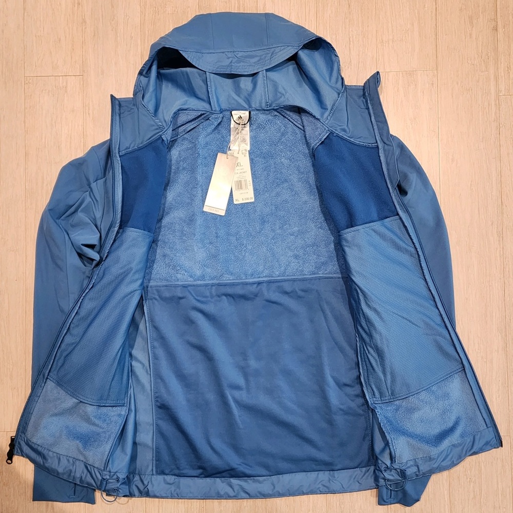ADIDAS COLD.RDY INSULATED HOODED RUNNING JACKET w/ REFLECTIVE DETAILS sz XL - Picture 13 of 16